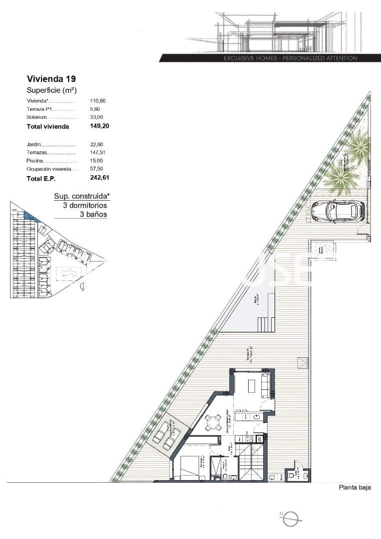 3 soveværelse Lejlighed til salg i Los Alcazares med swimmingpool - € 630.000 (Ref: 9846742)