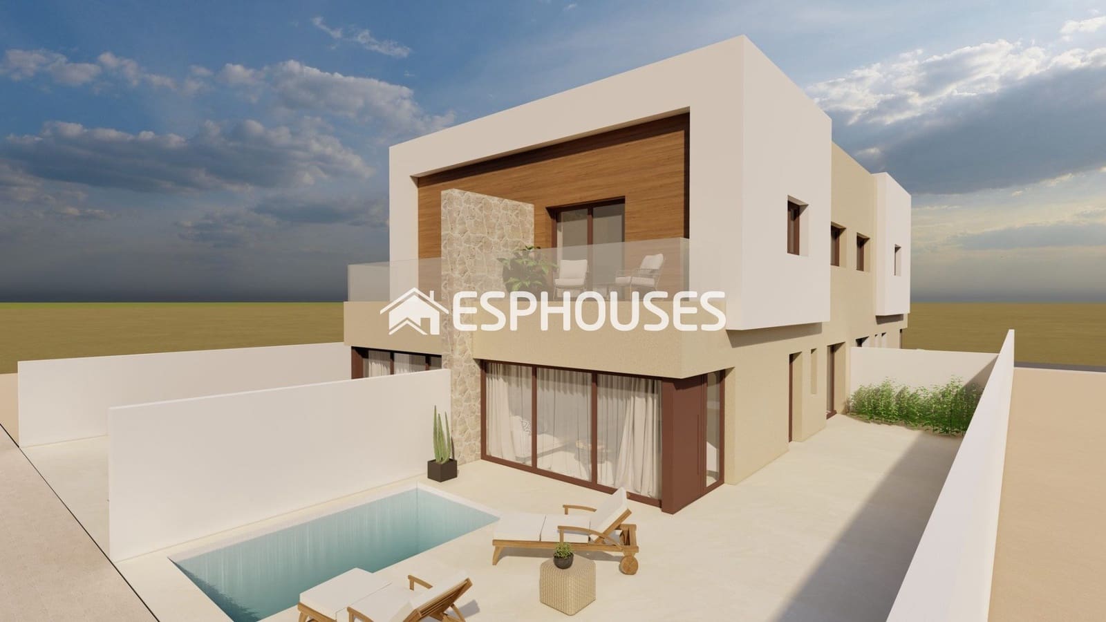 3 soveværelse Byhus til salg i Santiago de la Ribera med swimmingpool garage - € 376.500 (Ref: 9846745)