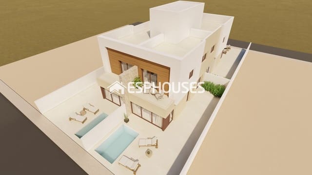 3 soveværelse Byhus til salg i Santiago de la Ribera, San Javier med swimmingpool garage - € 376.500 (Ref: 9846745)