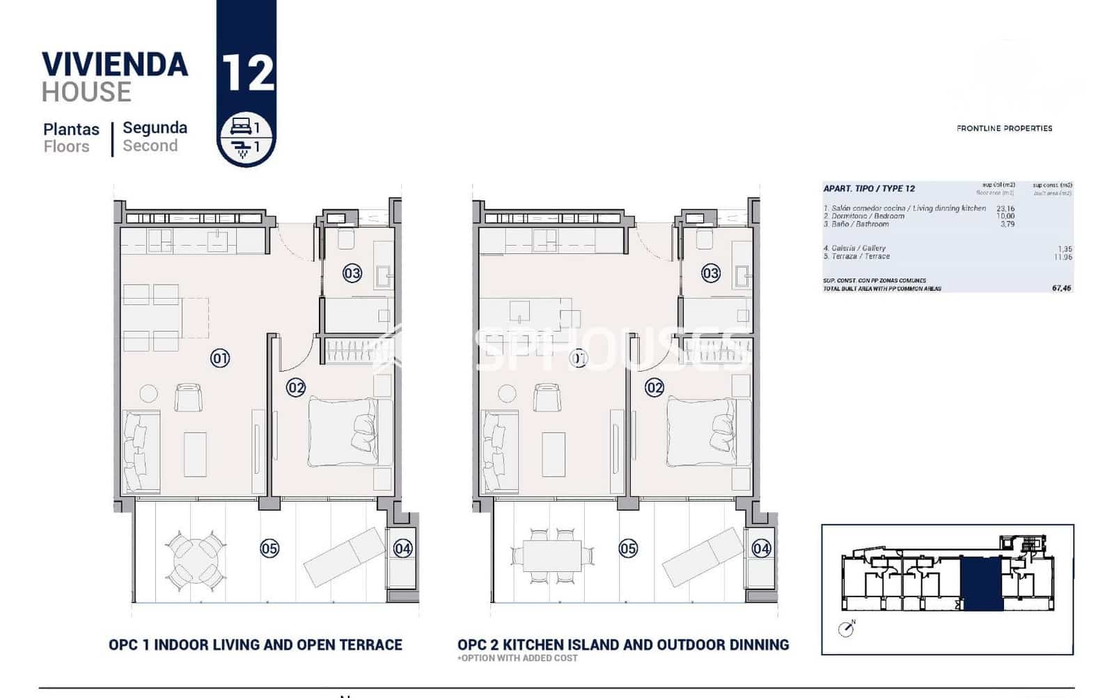 1 chambre Appartement à vendre à La Villajoyosa / Vila Joiosa avec piscine - 529 000 € (Ref: 9846754)