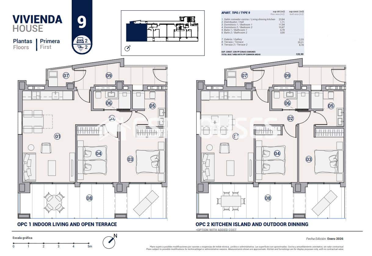 2 makuuhuone Huoneisto myytävänä paikassa La Villajoyosa / Vila Joiosa mukana uima-altaan 
autotalli - 777 000 € (Ref: 9846758)