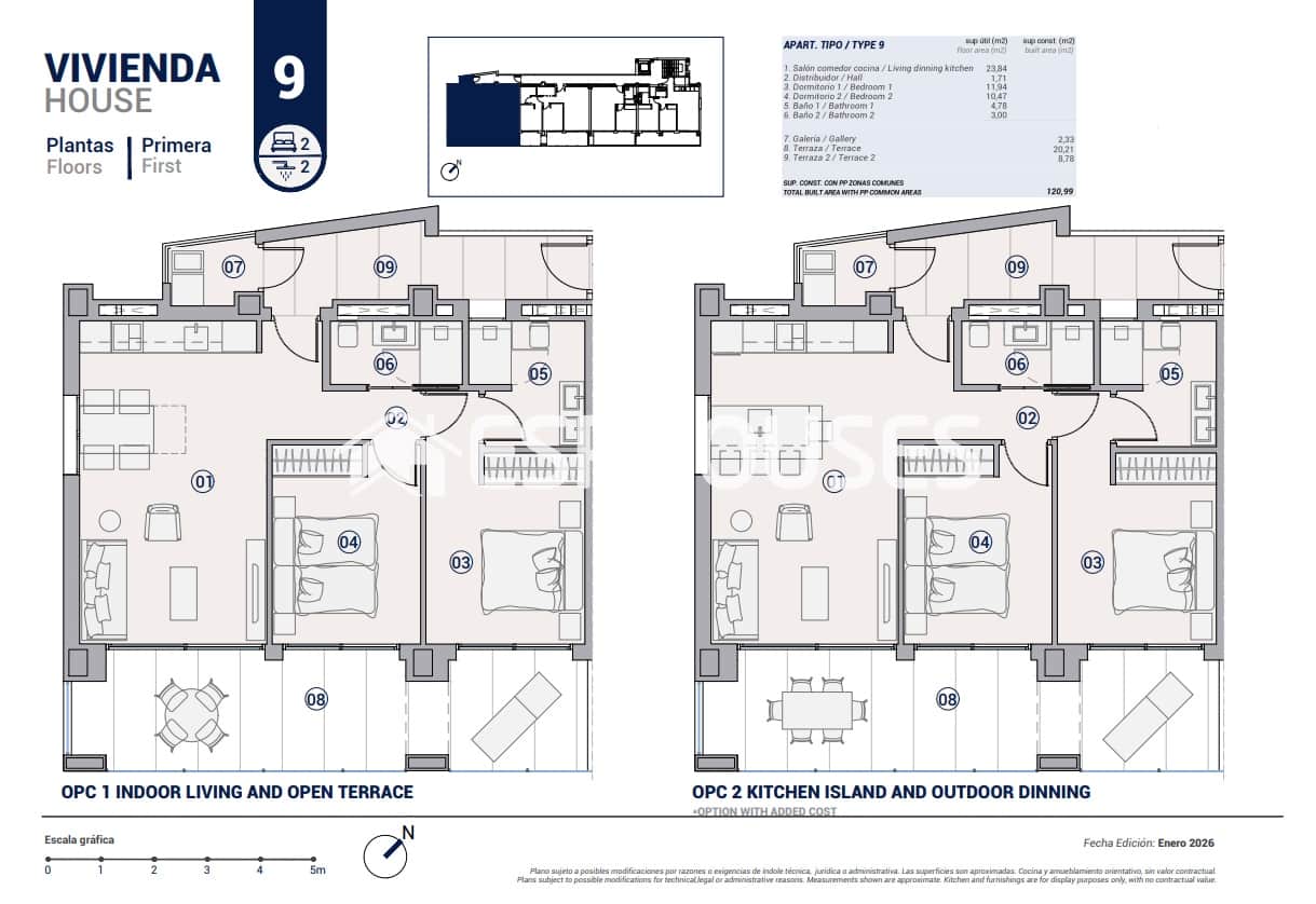 2 sypialnia Apartament na sprzedaż w La Villajoyosa / Vila Joiosa z basenem garażem - 777 000 € (Ref: 9846758)