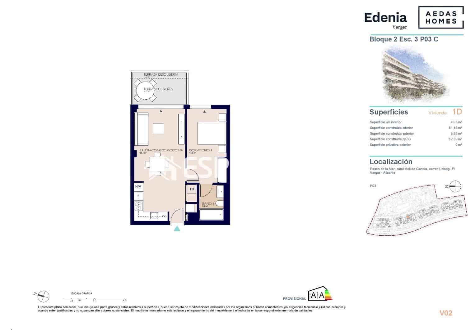 1 bedroom Apartment for sale in El Vergel / Verger with pool garage - € 242,000 (Ref: 9846766)