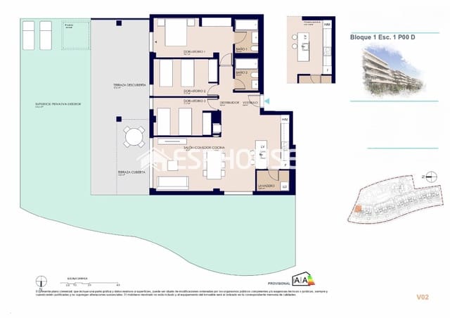Apartamento de 3 habitaciones en El Vergel / Verger en venta con piscina garaje - 485.000 € (Ref: 9846768)
