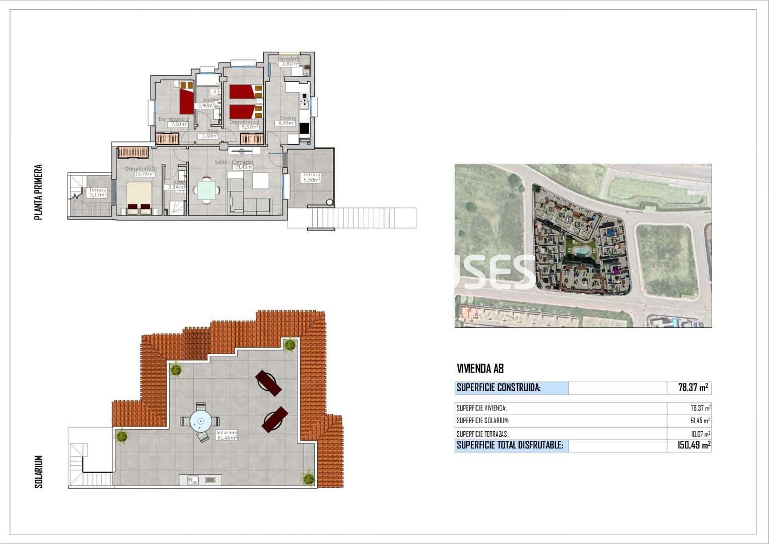3 quarto Apartamento para venda em Cox com piscina garagem - 239 000 € (Ref: 9860342)