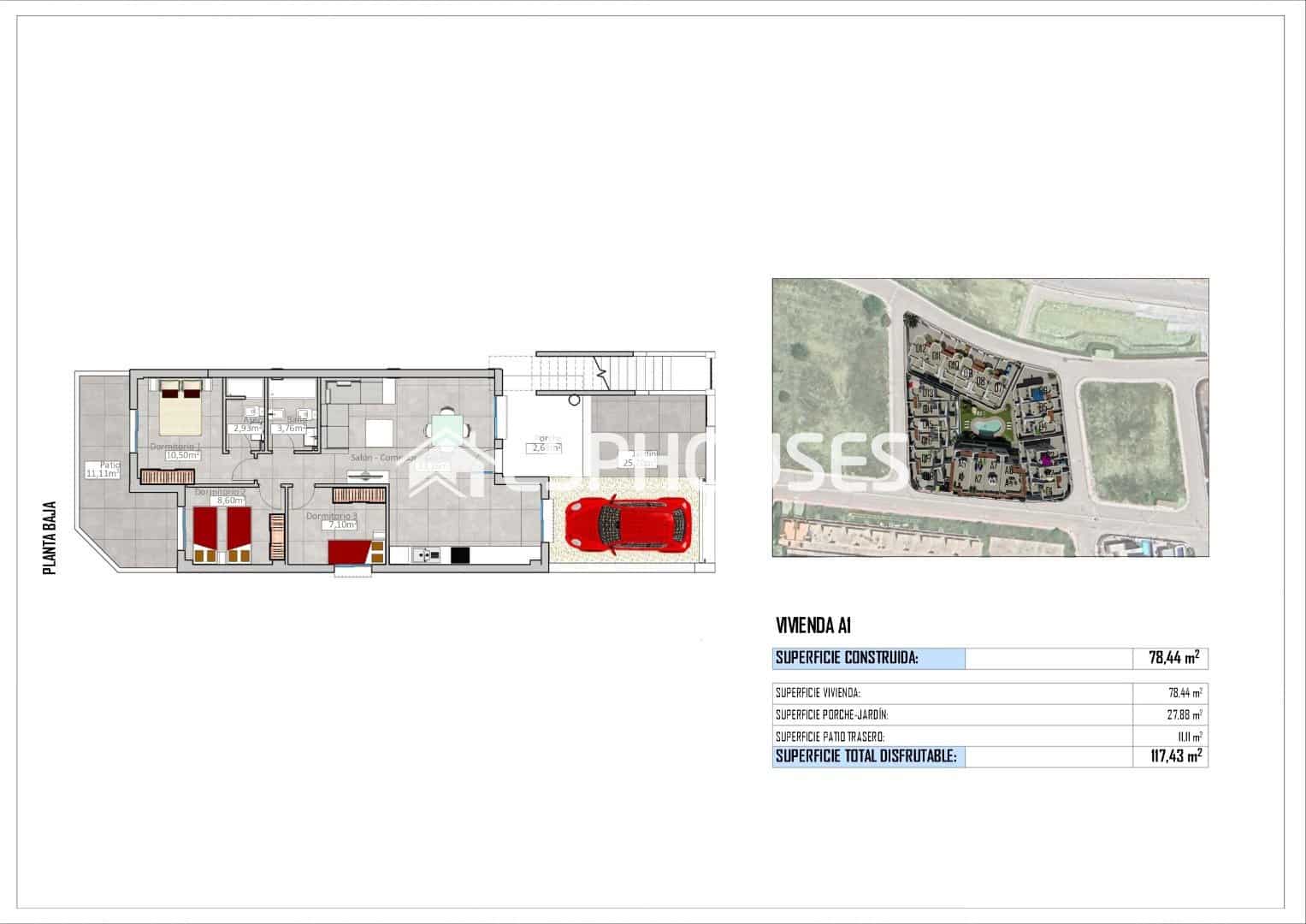 Apartamento de 3 habitaciones en Cox en venta con piscina garaje - 235.000 € (Ref: 9860343)