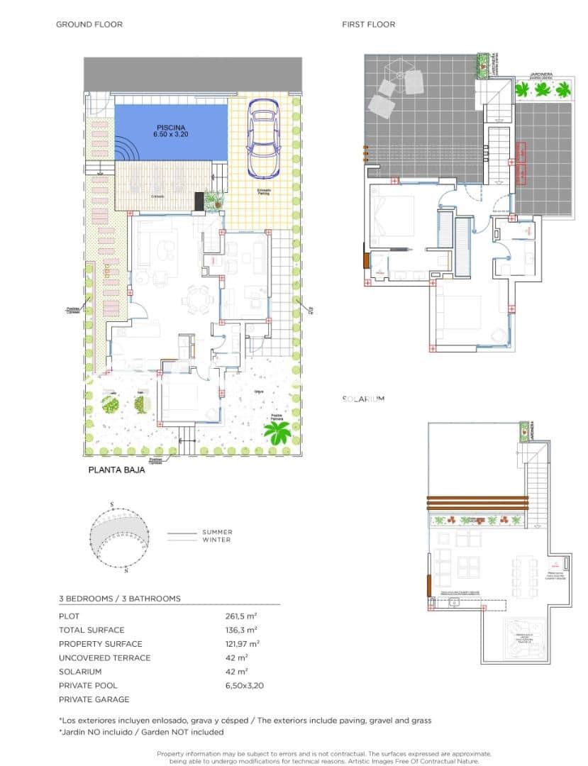 3 bedroom Villa for sale in Los Alcazares with pool garage - € 587,800 (Ref: 9860346)