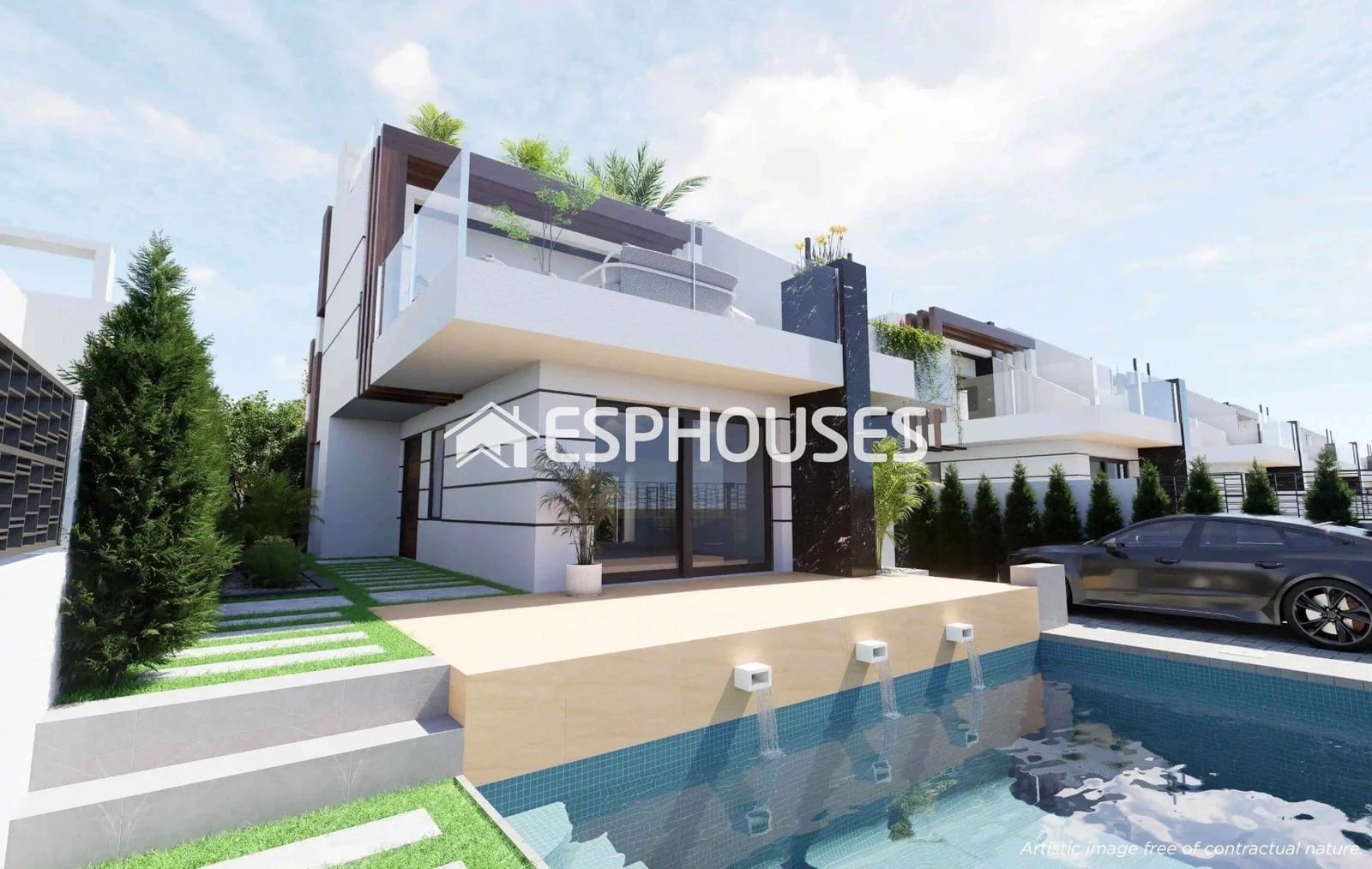 3 Zimmer Villa zu verkaufen in Los Alcazares mit Pool Garage - 587.800 € (Ref: 9860346)