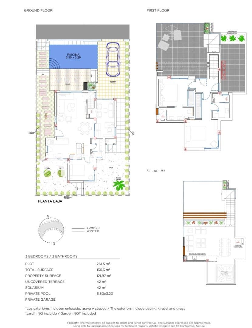 3 Zimmer Villa zu verkaufen in Los Alcazares mit Pool Garage - 587.800 € (Ref: 9860346)