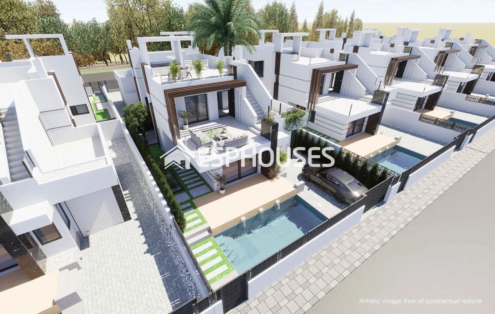3 Zimmer Villa zu verkaufen in Los Alcazares mit Pool Garage - 587.800 € (Ref: 9860346)