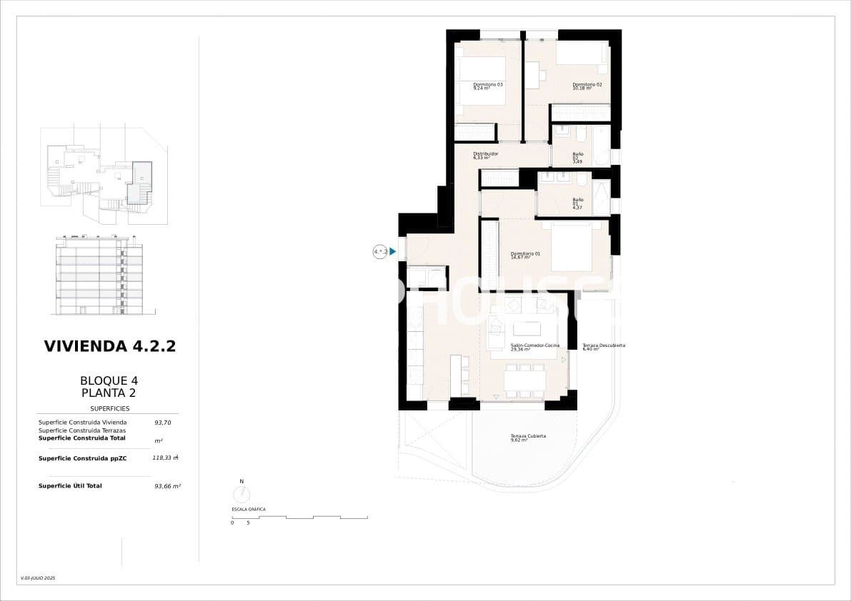 3 sypialnia Apartament na sprzedaż w La Villajoyosa / Vila Joiosa z basenem garażem - 543 000 € (Ref: 9873751)