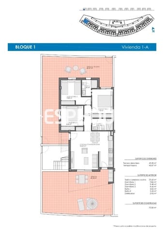3 soveværelse Lejlighed til salg i Pinar de Campoverde, Pilar de la Horadada med swimmingpool - € 314.900 (Ref: 9885099)