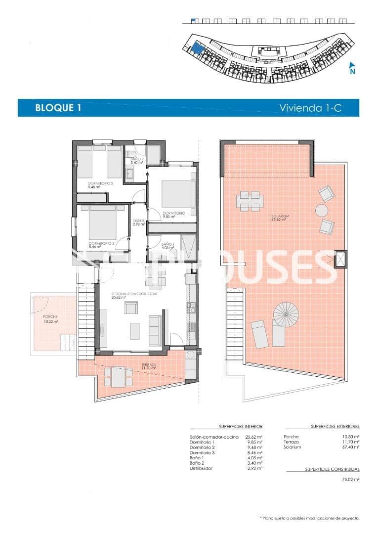 3 bedroom Apartment for sale in Pilar de la Horadada with pool garage - € 314,900 (Ref: 9885101)