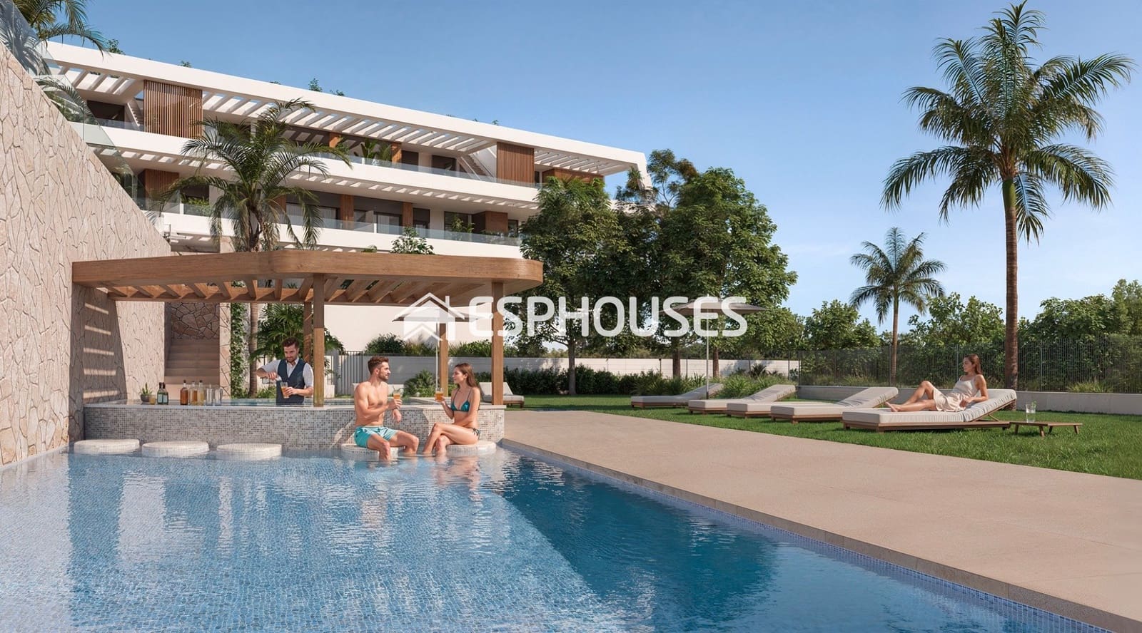 2 soverom Leilighet til salgs i Finestrat med svømmebasseng garasje - € 395 000 (Ref: 9901309)