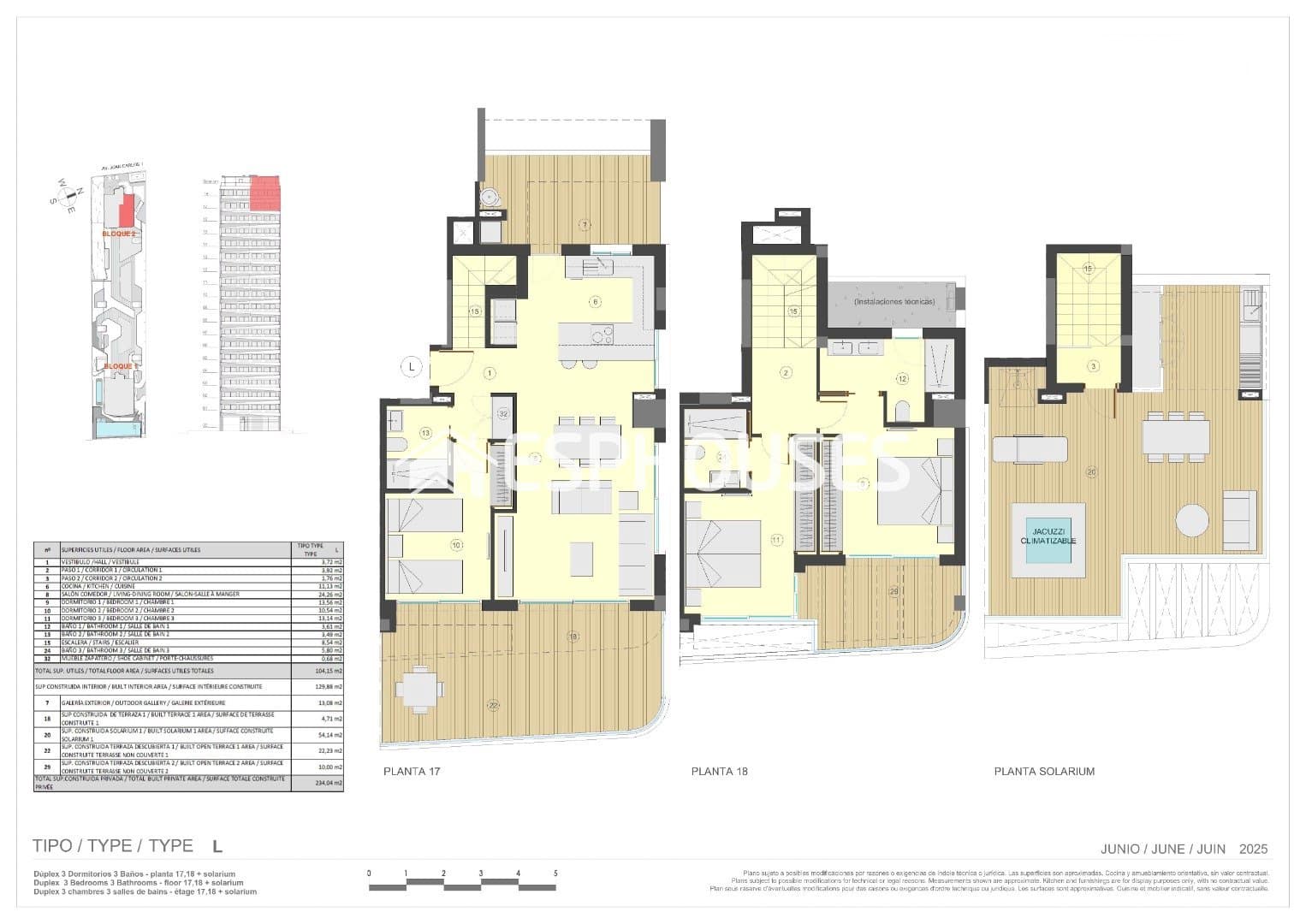 3 quarto Penthouse para venda em Calpe / Calp com piscina garagem - 1 315 000 € (Ref: 9901315)