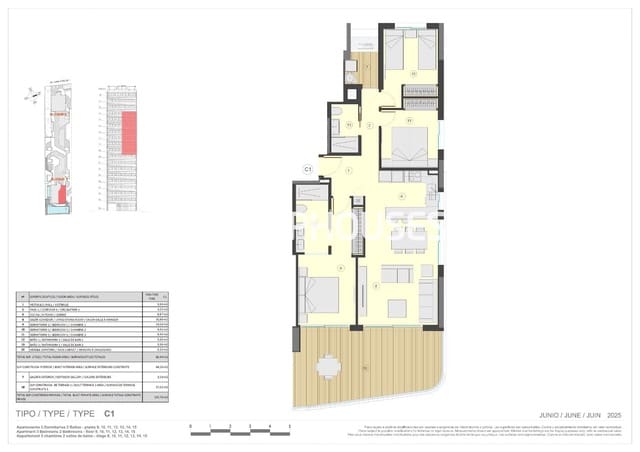 3 soveværelse Lejlighed til salg i Levante - Playa Fossa, Calpe / Calp med swimmingpool garage - € 1.029.000 (Ref: 9901319)