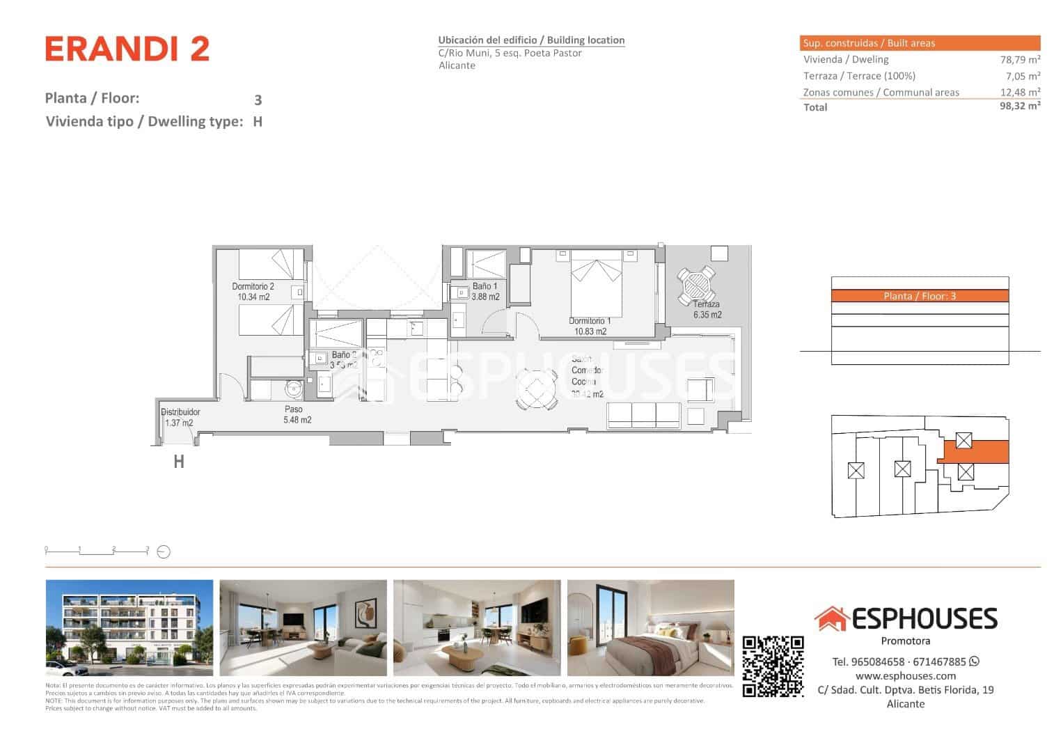 2 sypialnia Apartament na sprzedaż w Miasto Alicante / Alacant z basenem - 308 000 € (Ref: 9955324)