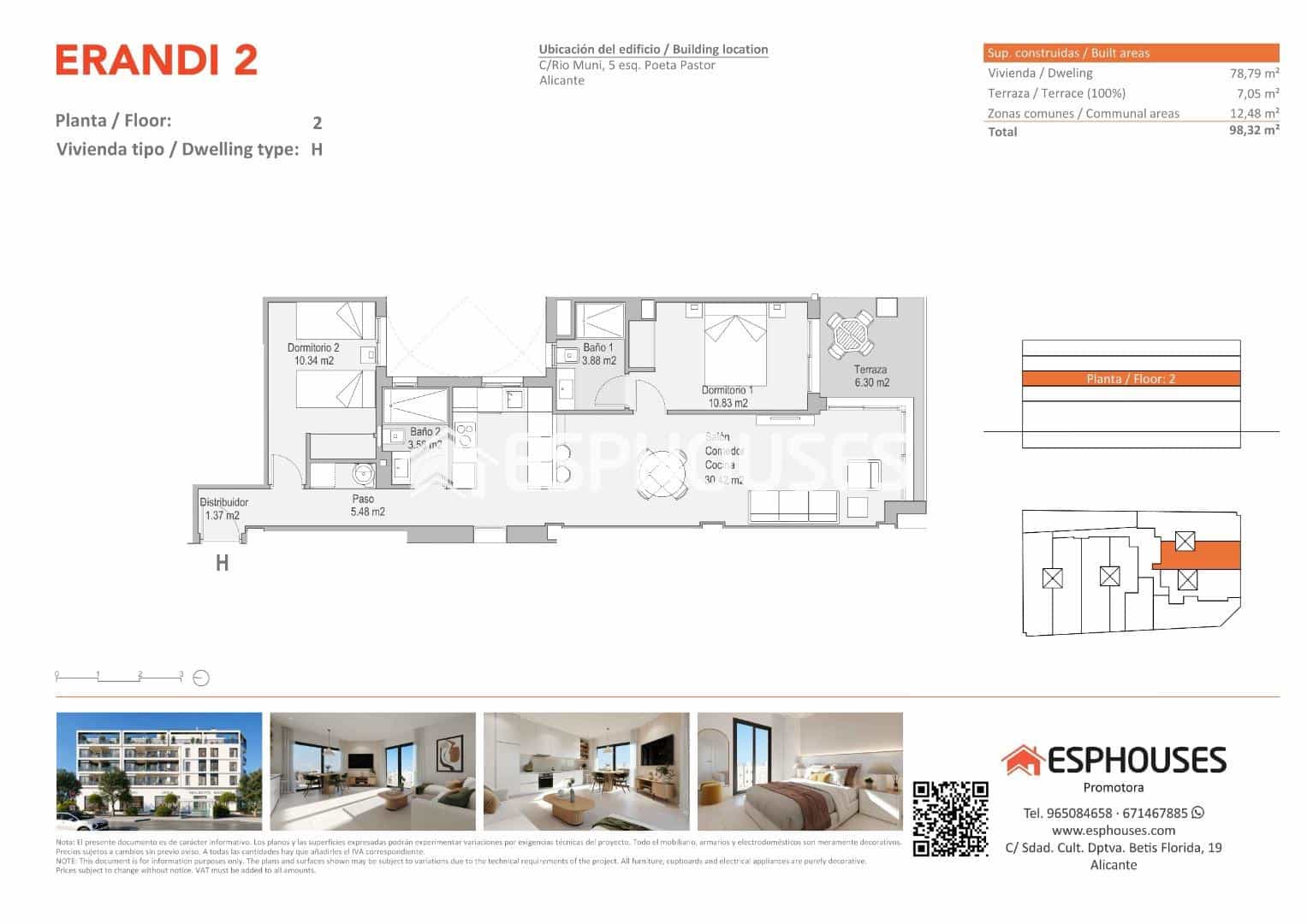 2 quarto Apartamento para venda em Alicante cidade com piscina - 300 000 € (Ref: 9958166)