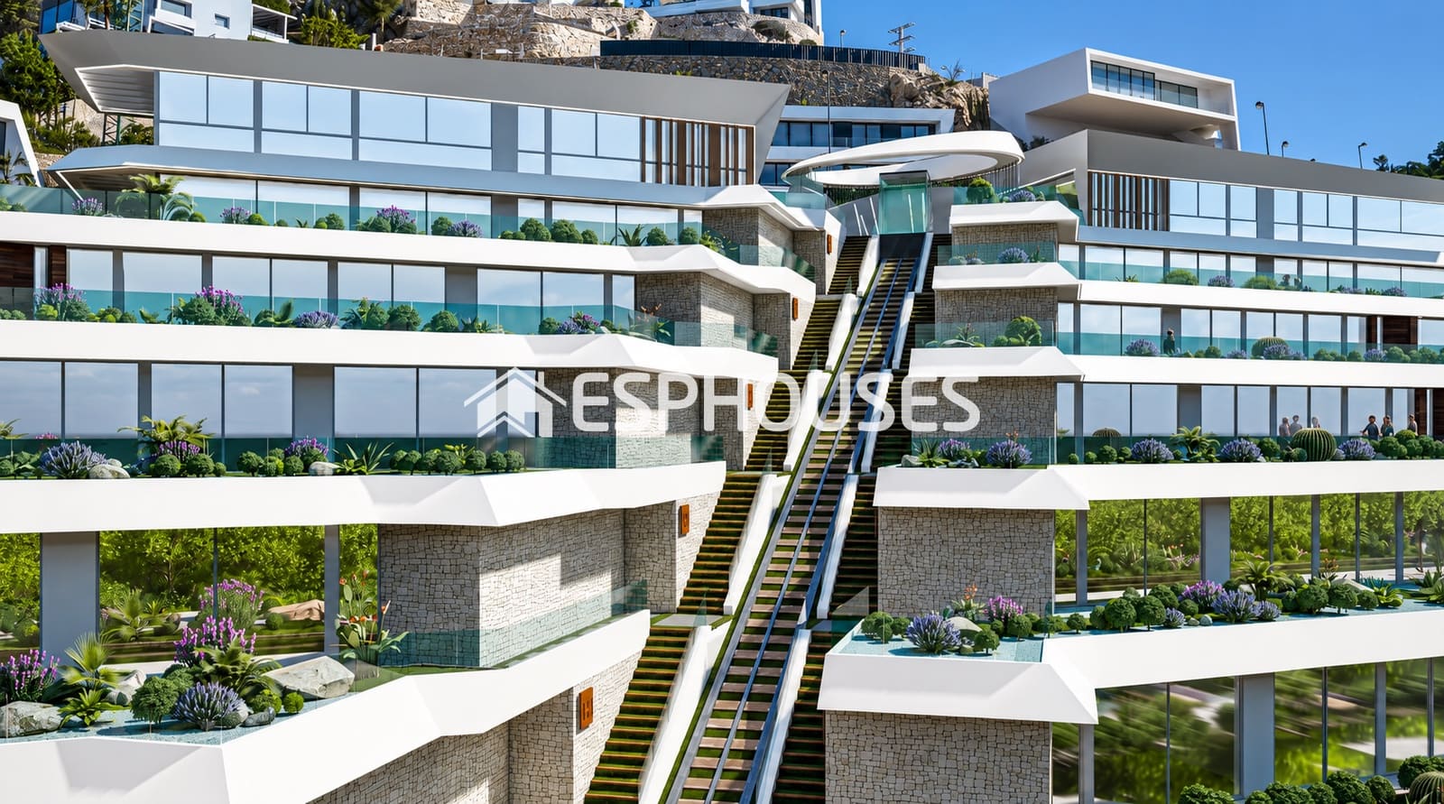 4 soveværelse Lejlighed til salg i Calpe / Calp med swimmingpool garage - € 2.650.000 (Ref: 9973909)