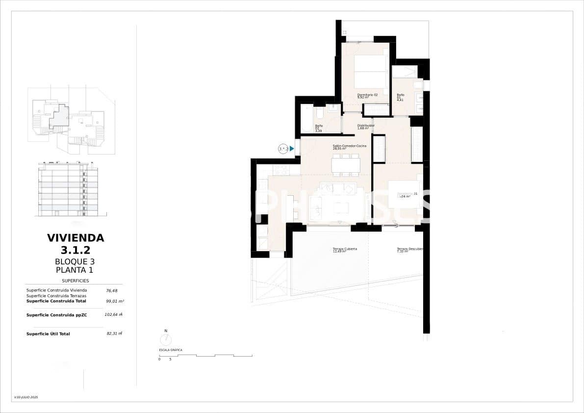 2 camera da letto Appartamento in vendita in La Villajoyosa / Vila Joiosa con piscina garage - 450.000 € (Rif: 9973918)