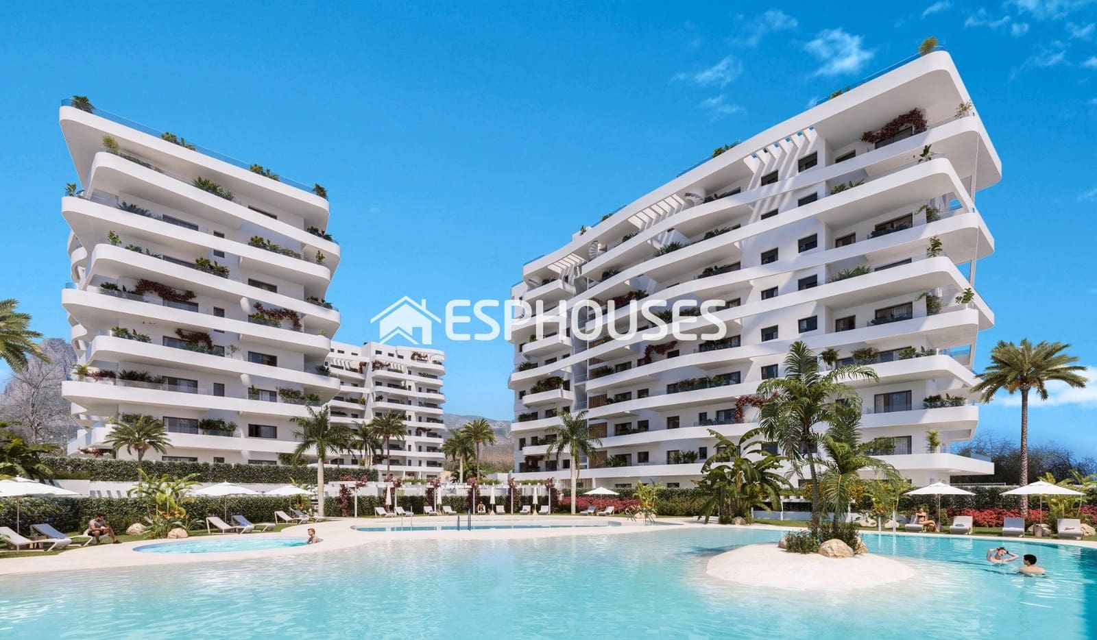 2 makuuhuone Huoneisto myytävänä paikassa La Villajoyosa / Vila Joiosa mukana uima-altaan 
autotalli - 424 000 € (Ref: 9973920)