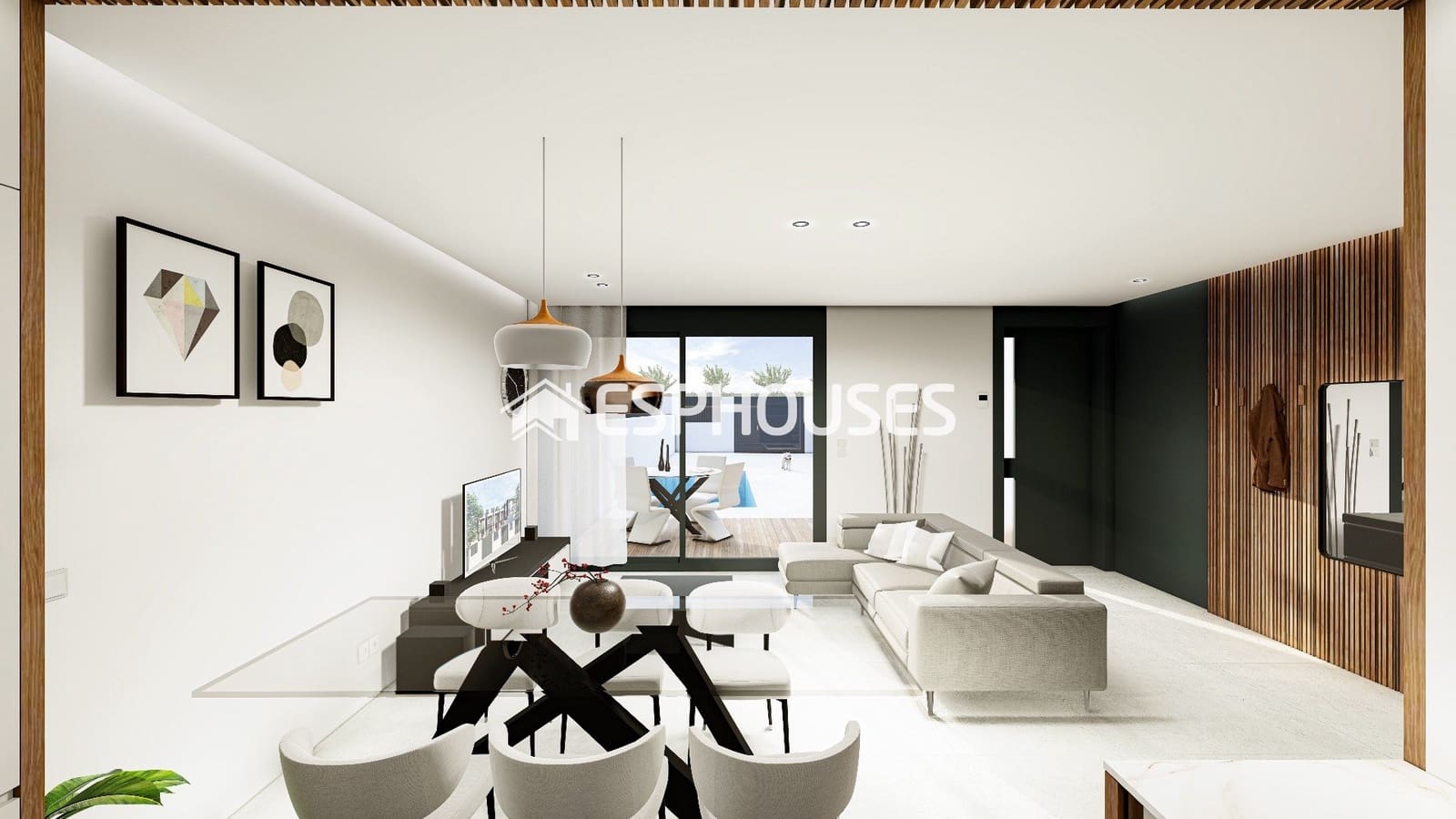 3 chambre Villa/Maison Semi-Mitoyenne à vendre à Pilar de la Horadada avec piscine garage - 385 000 € (Ref: 9973922)