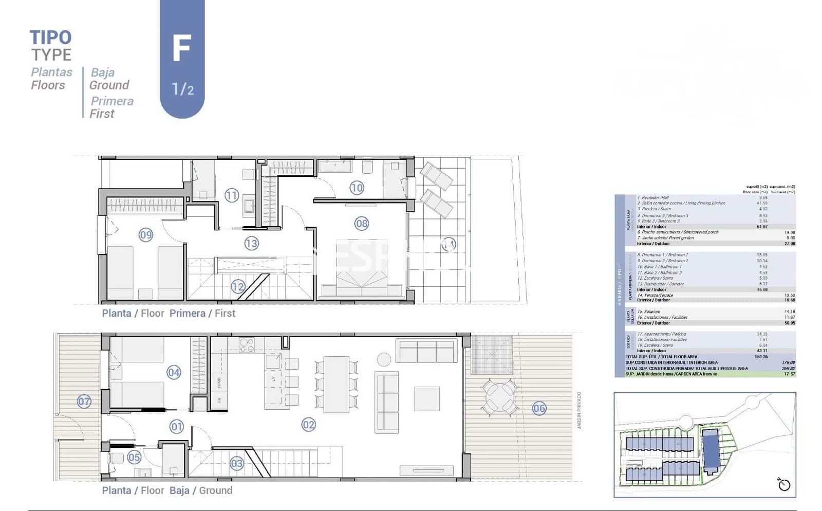 3 soverom Bungalow til salgs i El Campello med svømmebasseng - € 1 117 000 (Ref: 9973928)