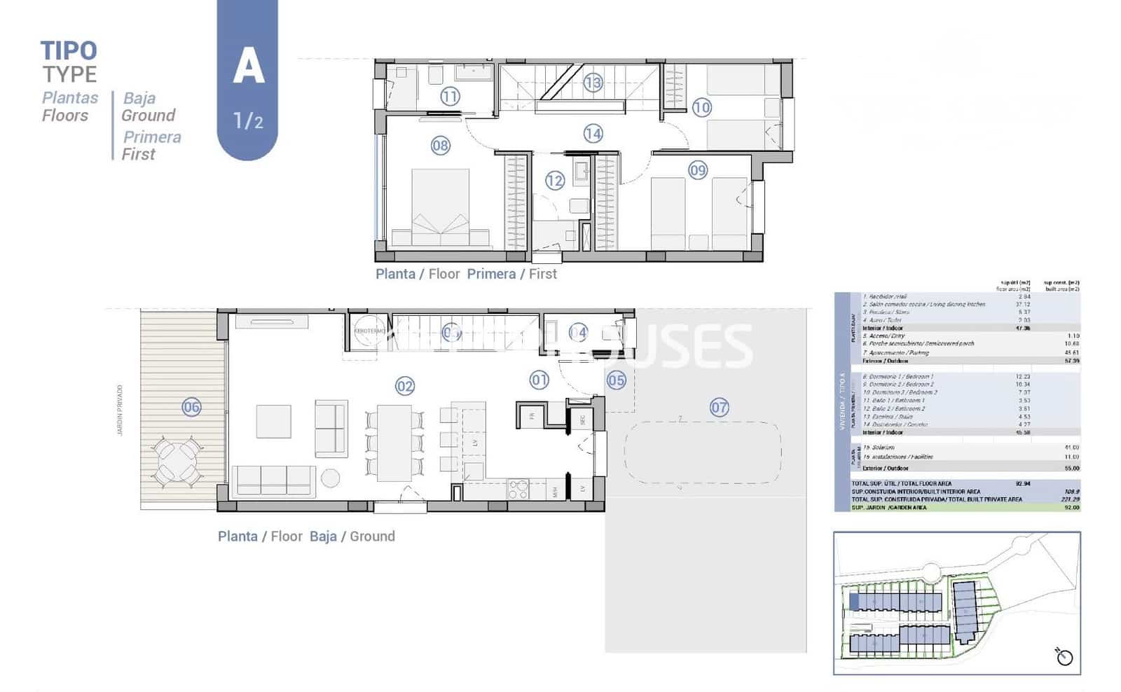 3 soverom Bungalow til salgs i El Campello med svømmebasseng - € 611 000 (Ref: 9973938)