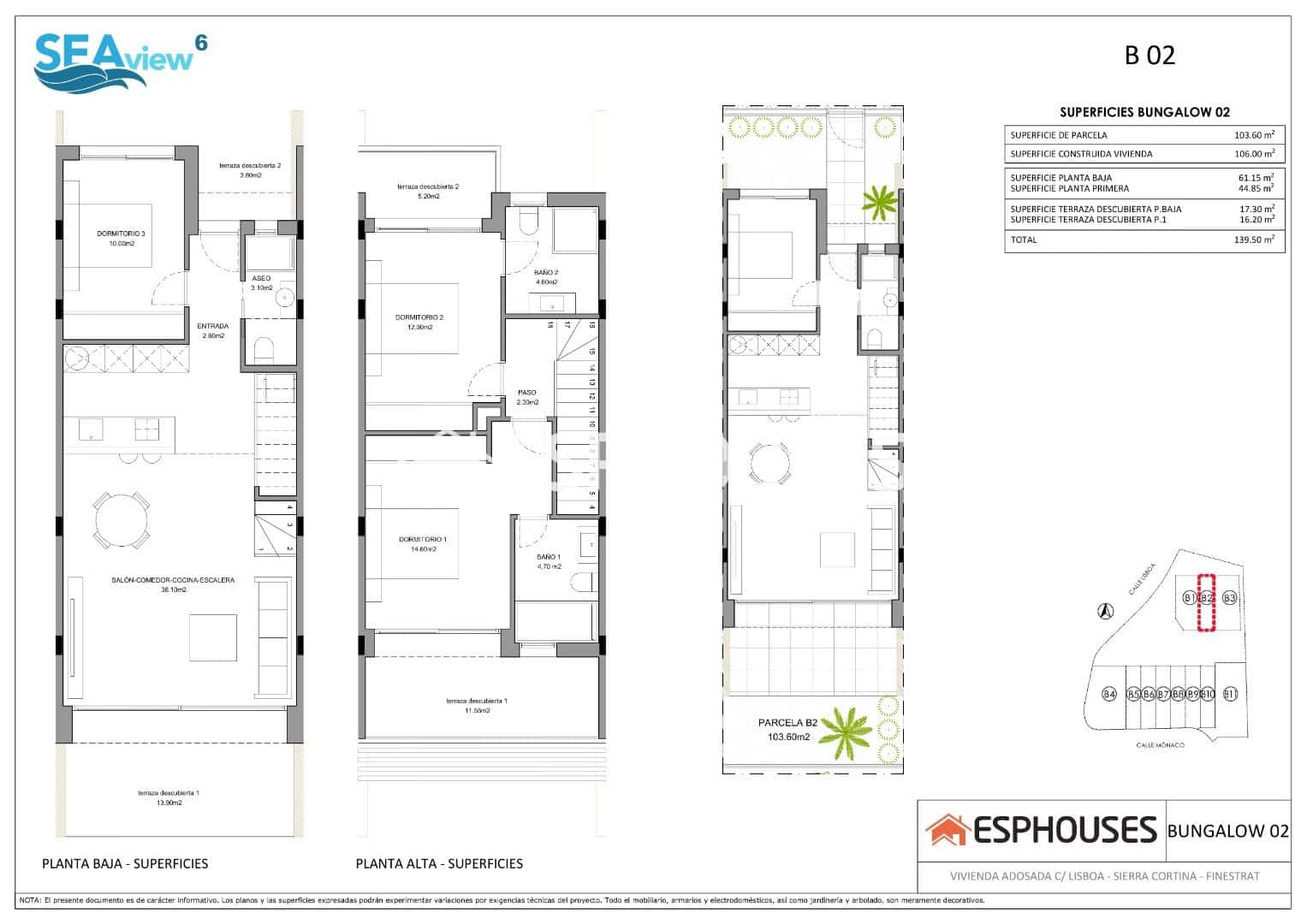 3 soveværelse Byhus til salg i Finestrat med swimmingpool garage - € 525.000 (Ref: 9974253)
