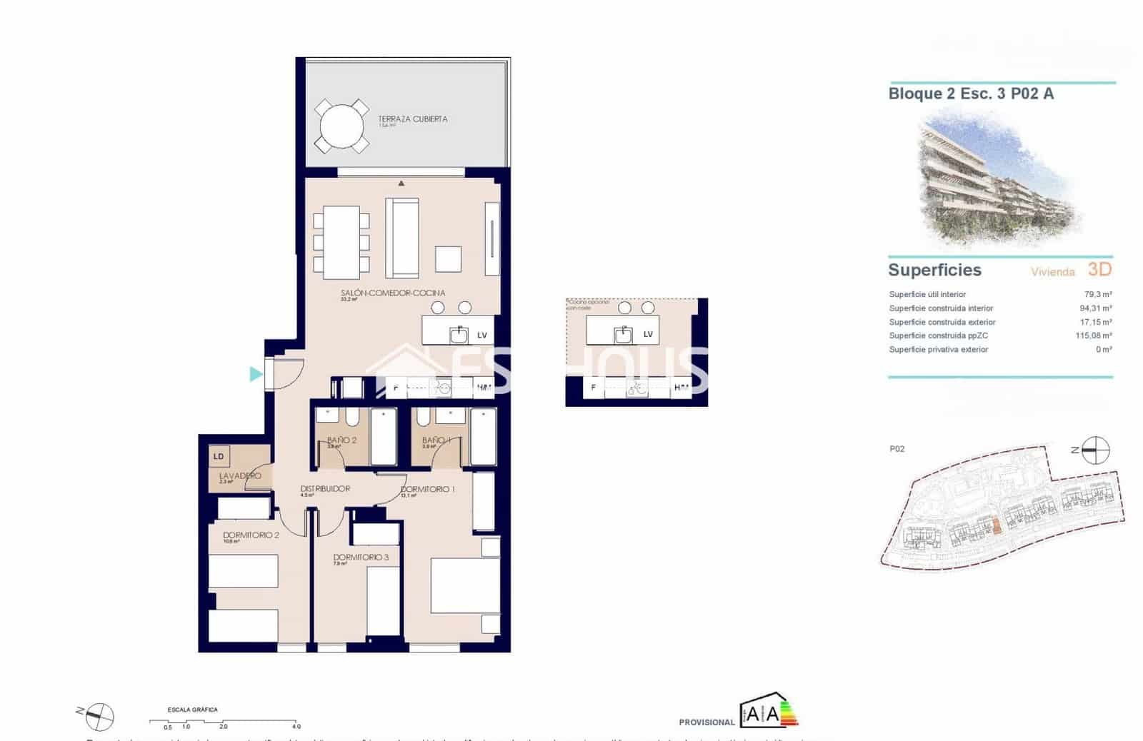 3 soverom Leilighet til salgs i El Vergel / Verger med svømmebasseng garasje - € 410 000 (Ref: 9987307)