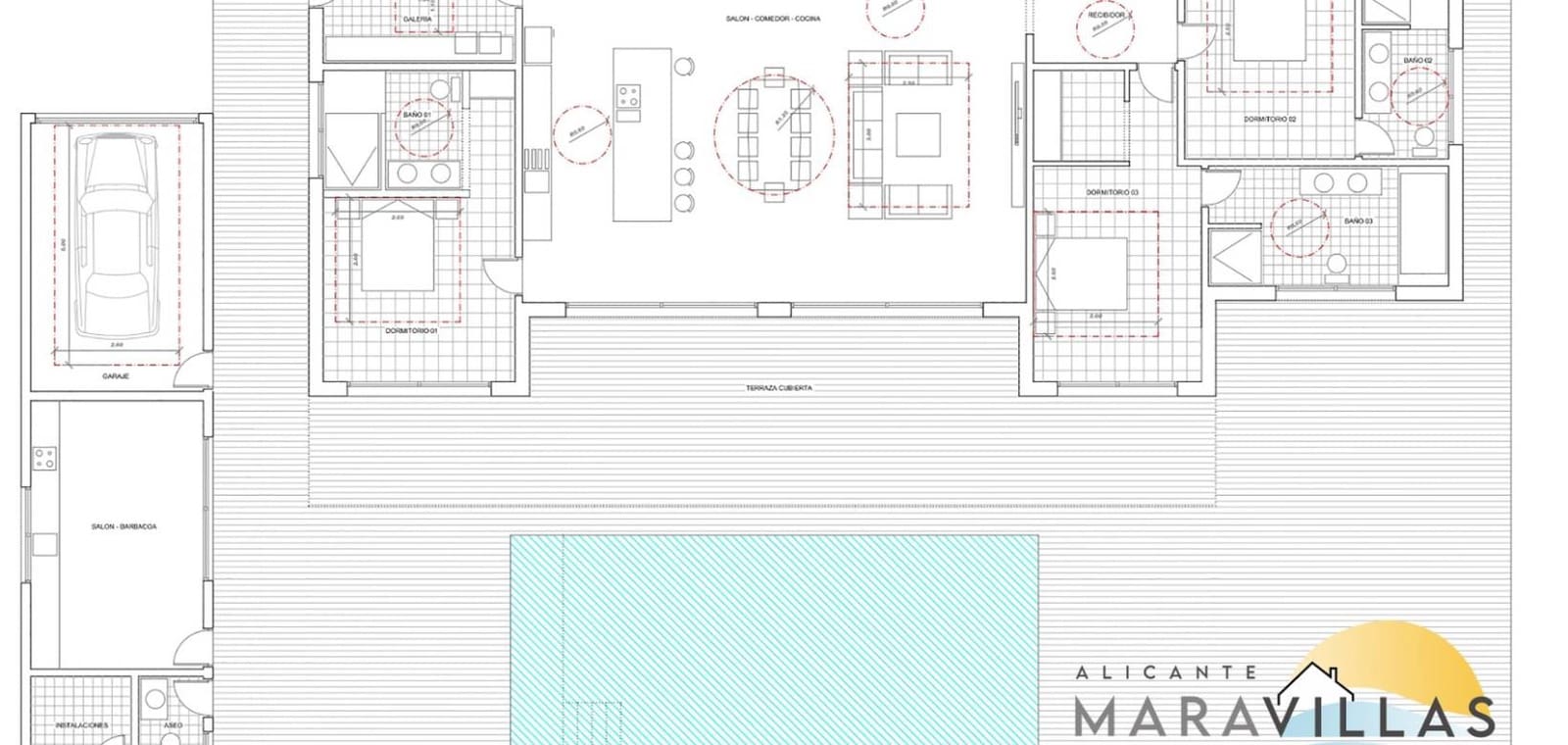 3 sypialnia Willa na sprzedaż w La Romana z basenem garażem - 599 950 € (Ref: 10082184)