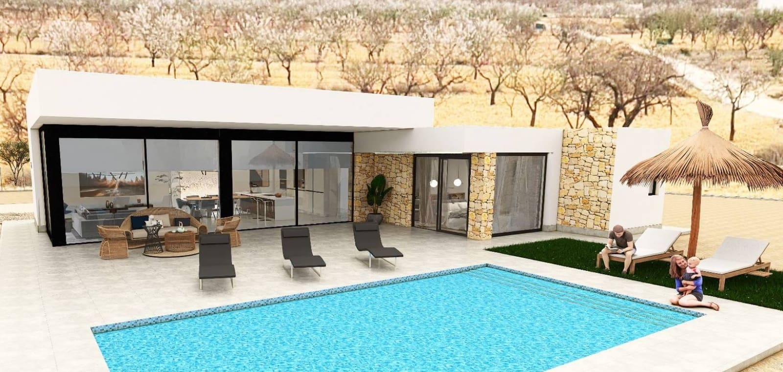 3 bedroom Villa for sale in Pinoso with pool garage - € 565,000 (Ref: 9311932)