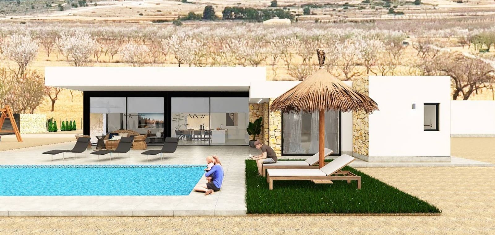 3 bedroom Villa for sale in Pinoso with pool garage - € 565,000 (Ref: 9311932)