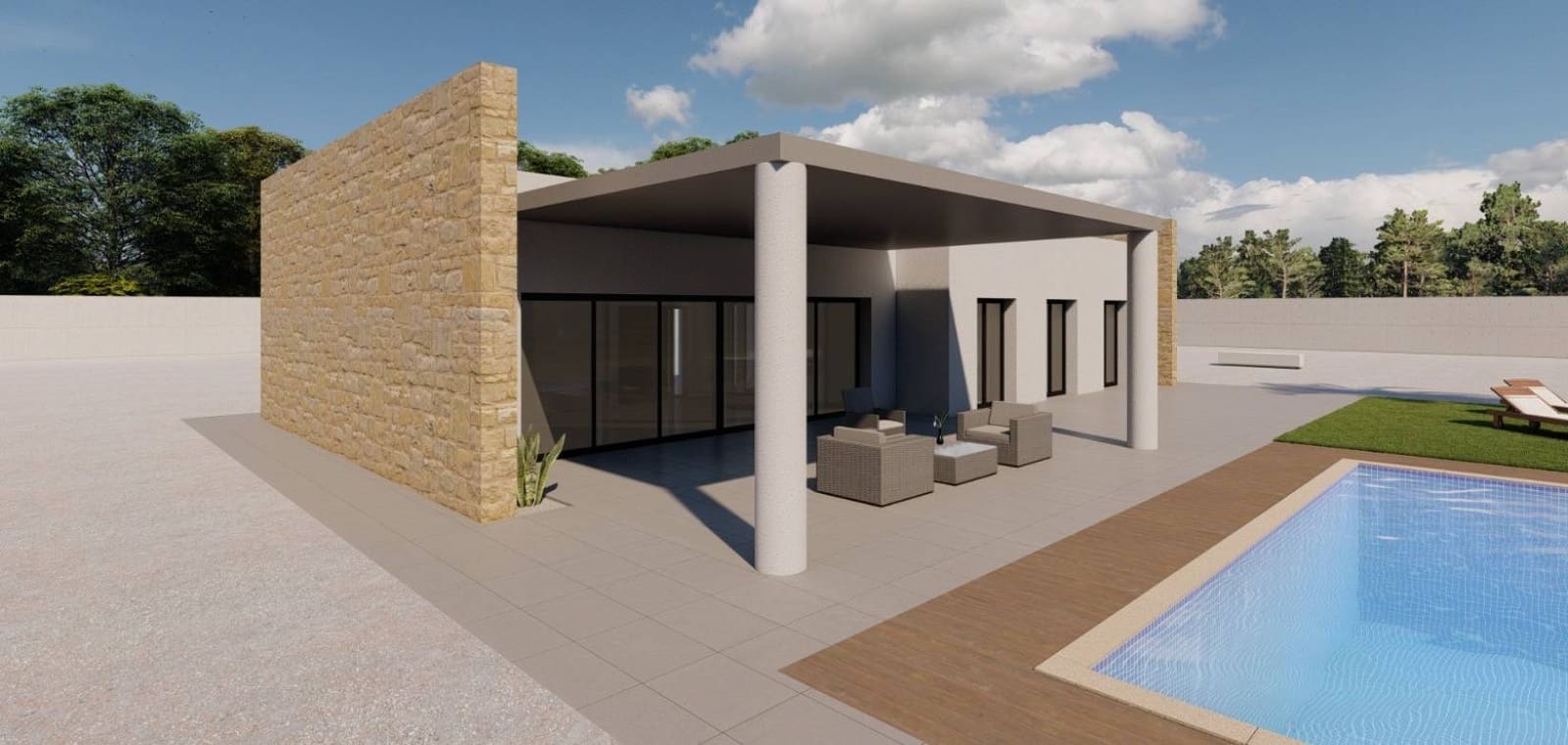 Chalet de 3 habitaciones en Pinoso en venta con piscina - 365.000 € (Ref: 9315224)