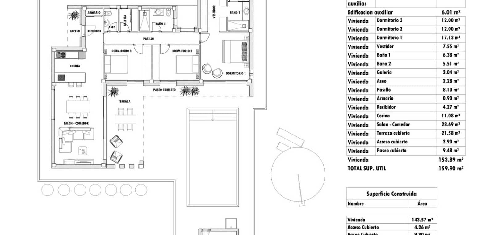 3 soveværelse Villa til salg i Aspe med swimmingpool - € 367.000 (Ref: 9552543)