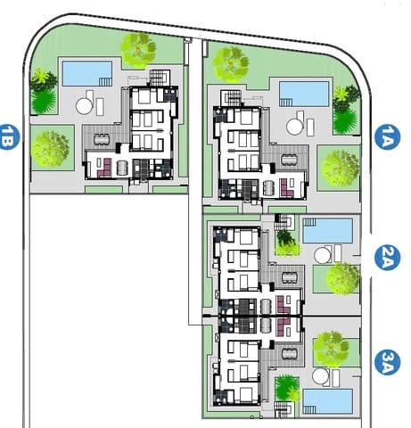 3 soveværelse Rækkehus til salg i Els Poblets med swimmingpool garage - € 415.000 (Ref: 8690768)