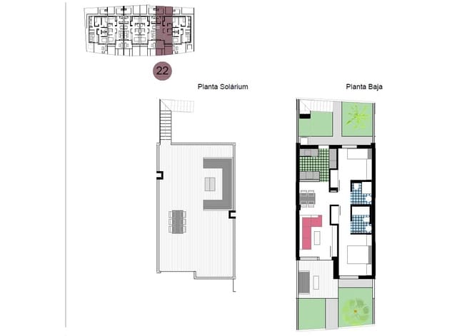 2 soveværelse Rækkehus til salg i El Vergel / Verger med swimmingpool garage - € 249.000 (Ref: 9925086)
