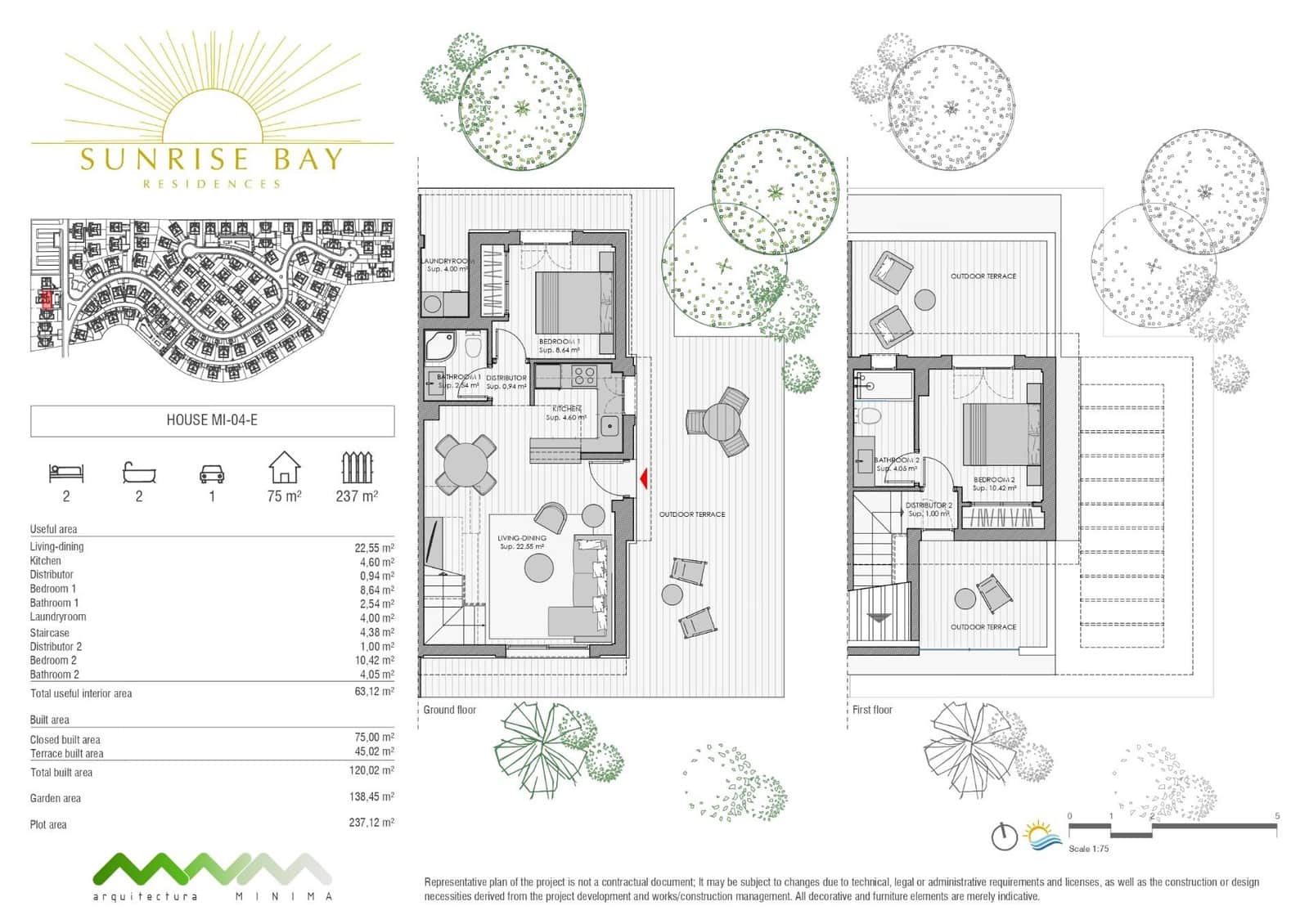 2 Zimmer Doppelhaus zu verkaufen in Cala Romantica mit Pool - 408.000 € (Ref: 9031397)