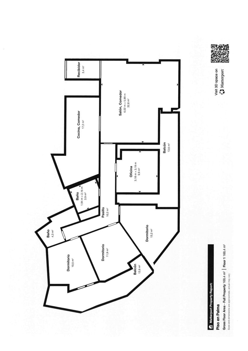 4 bedroom Flat for sale in Palma de Mallorca with garage - € 799,500 (Ref: 9349384)