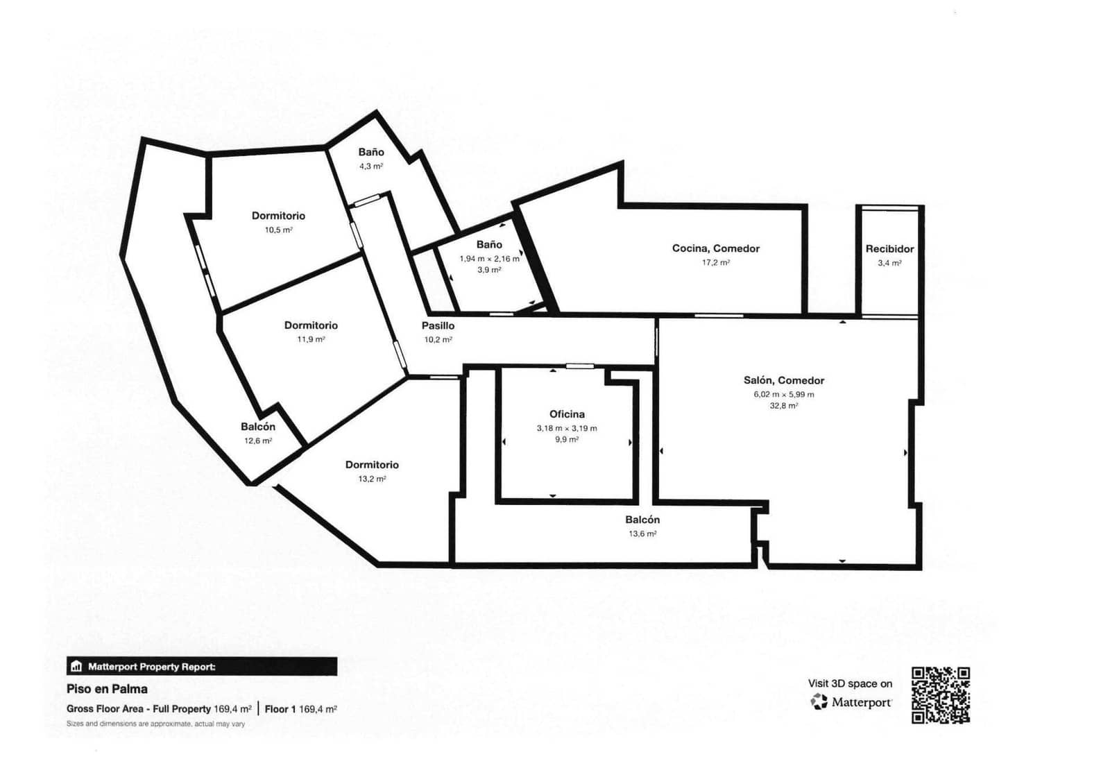 4 bedroom Flat for sale in Palma de Mallorca with garage - € 799,500 (Ref: 9349384)