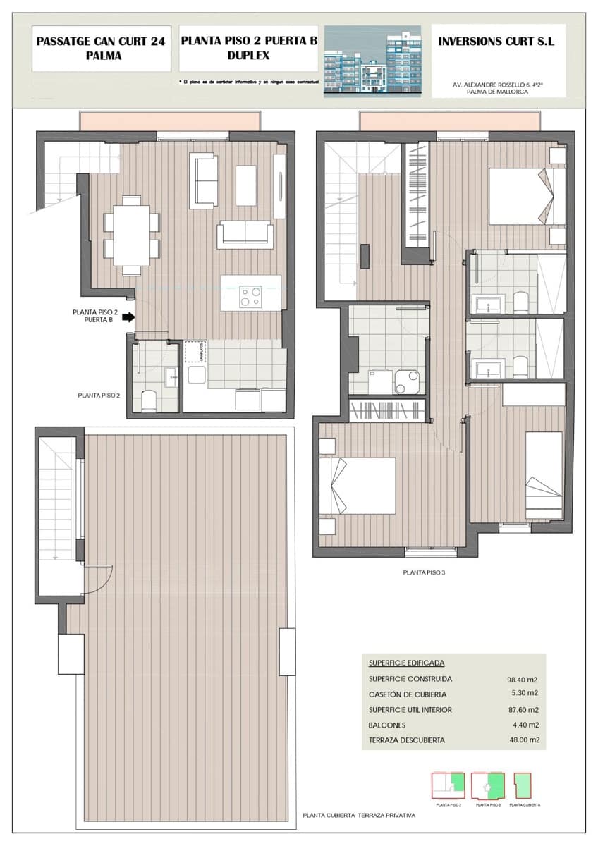 3 quarto Apartamento para venda em Palma de Mallorca - 499 000 € (Ref: 9374571)