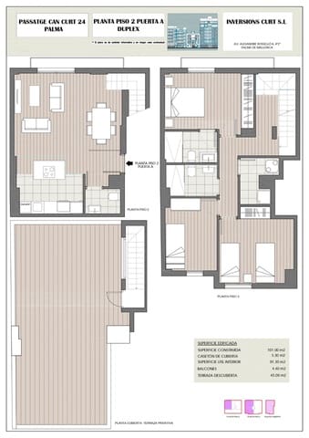 3 chambre Appartement à vendre à Pere Garau, Palma de Mallorca - 499 000 € (Ref: 9374572)