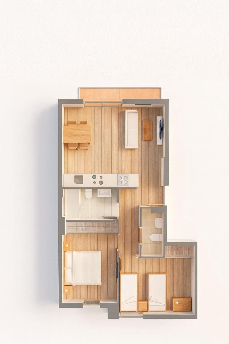 2 quarto Apartamento para venda em Palma de Mallorca - 315 000 € (Ref: 9374574)