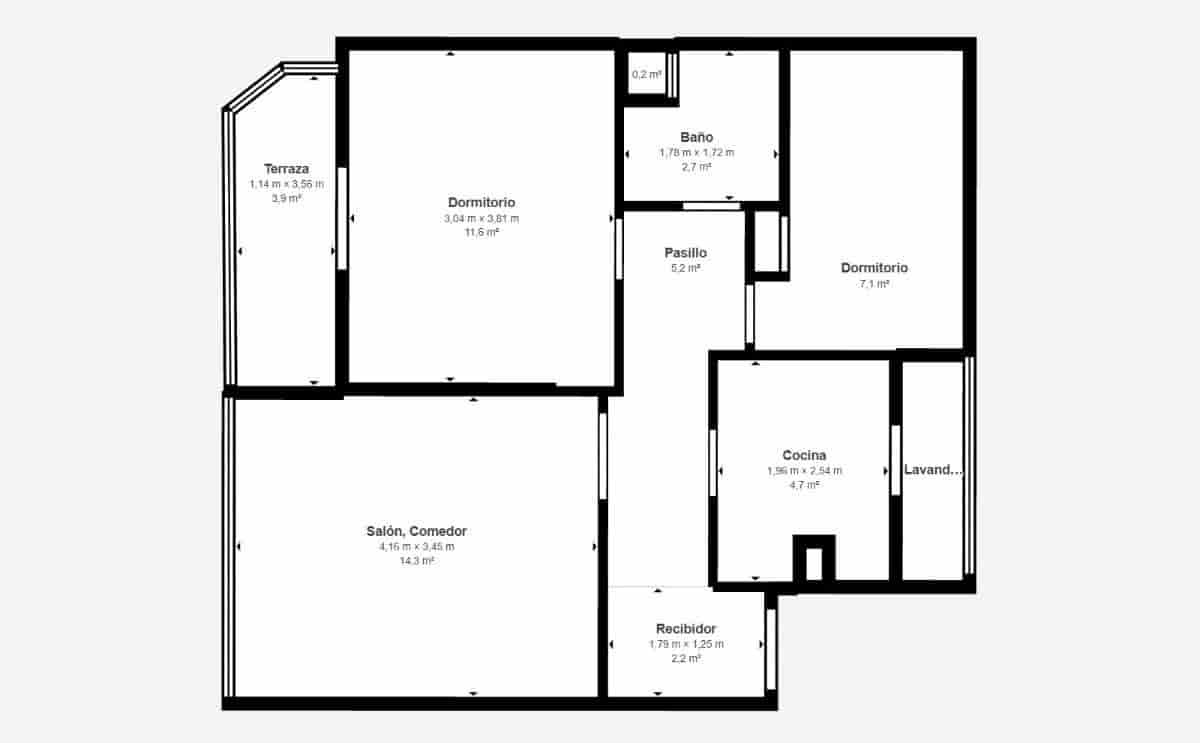 2 chambre Penthouse à vendre à Palma de Mallorca - 380 000 € (Ref: 10120040)