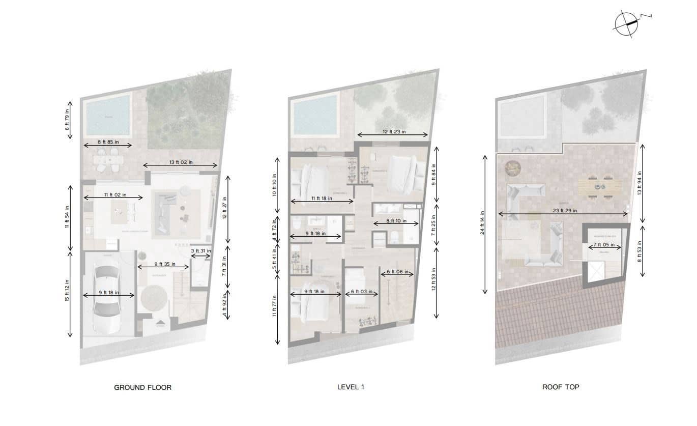 3 soveværelse Semi-Rækkehus til salg i Sa Cabaneta / La Cabaneta med swimmingpool garage - € 740.000 (Ref: 7379557)