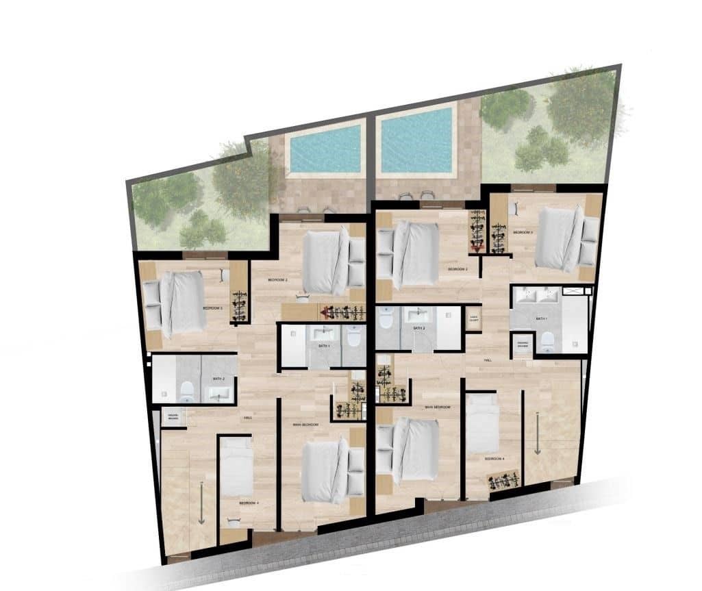 3 soveværelse Semi-Rækkehus til salg i Sa Cabaneta / La Cabaneta med swimmingpool garage - € 740.000 (Ref: 7379557)