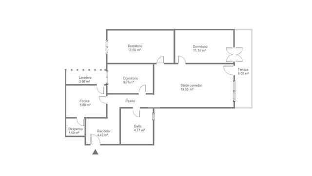3 bedroom Flat for sale in Palma de Mallorca - € 310,000 (Ref: 9195715)