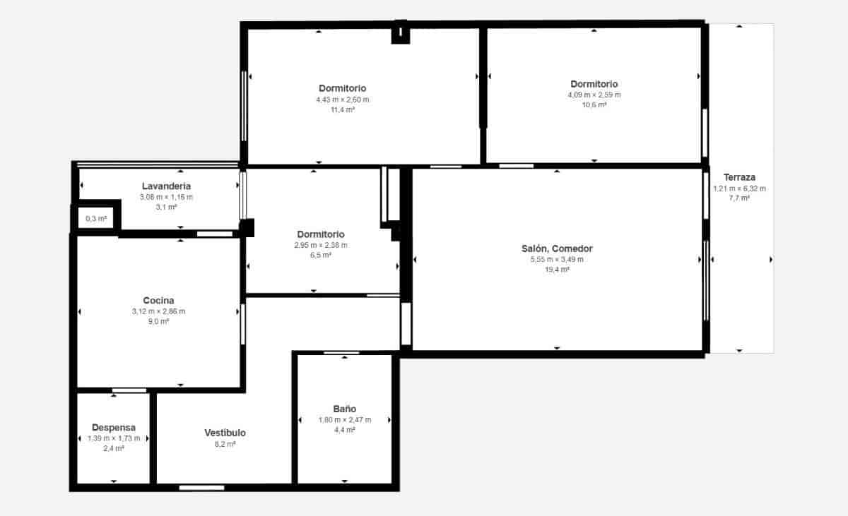 3 bedroom Flat for sale in Palma de Mallorca - € 280,000 (Ref: 9195715)