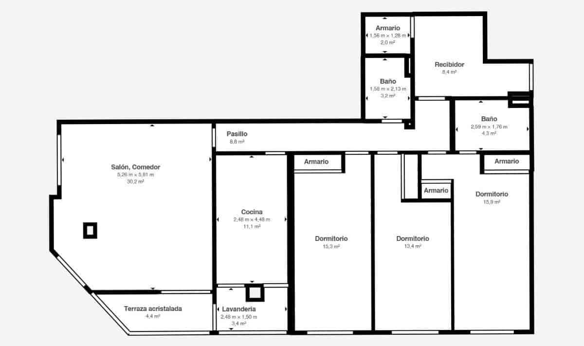 3 bedroom Flat for sale in Palma de Mallorca - € 550,000 (Ref: 9236568)