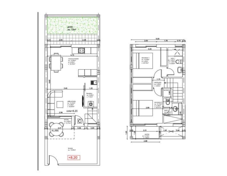 2 soverom Rekkehus til salgs i San Agustin / Sant Agusti med svømmebasseng - € 810 000 (Ref: 9530815)